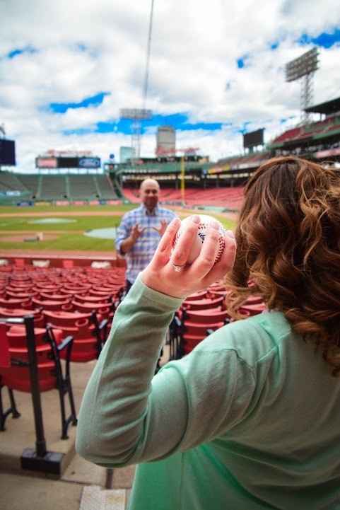 Engagement Photos from Fenway Park-UPDATED with good ones!