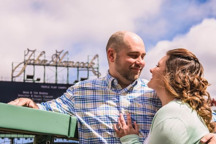 Engagement Photos from Fenway Park-UPDATED with good ones!
