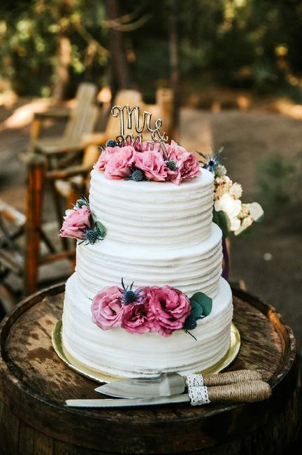 Show me a picture of your wedding cake! 5