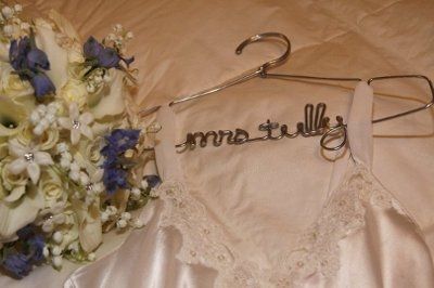 Just got my wedding hanger from Etsy seller LilaFrances! (pic)