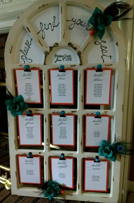 Seating Chart & Card Table - 1