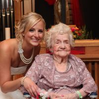 who will be or who was your oldest wedding guest?  Tell me your relationship & story.  please post u