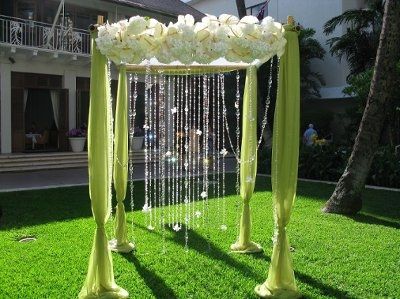 Ceremony altar area decor