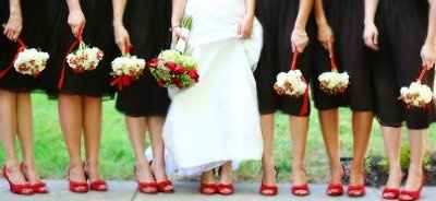 Bridesmaids Dresses and Shoes