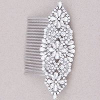 Crystal hair comb