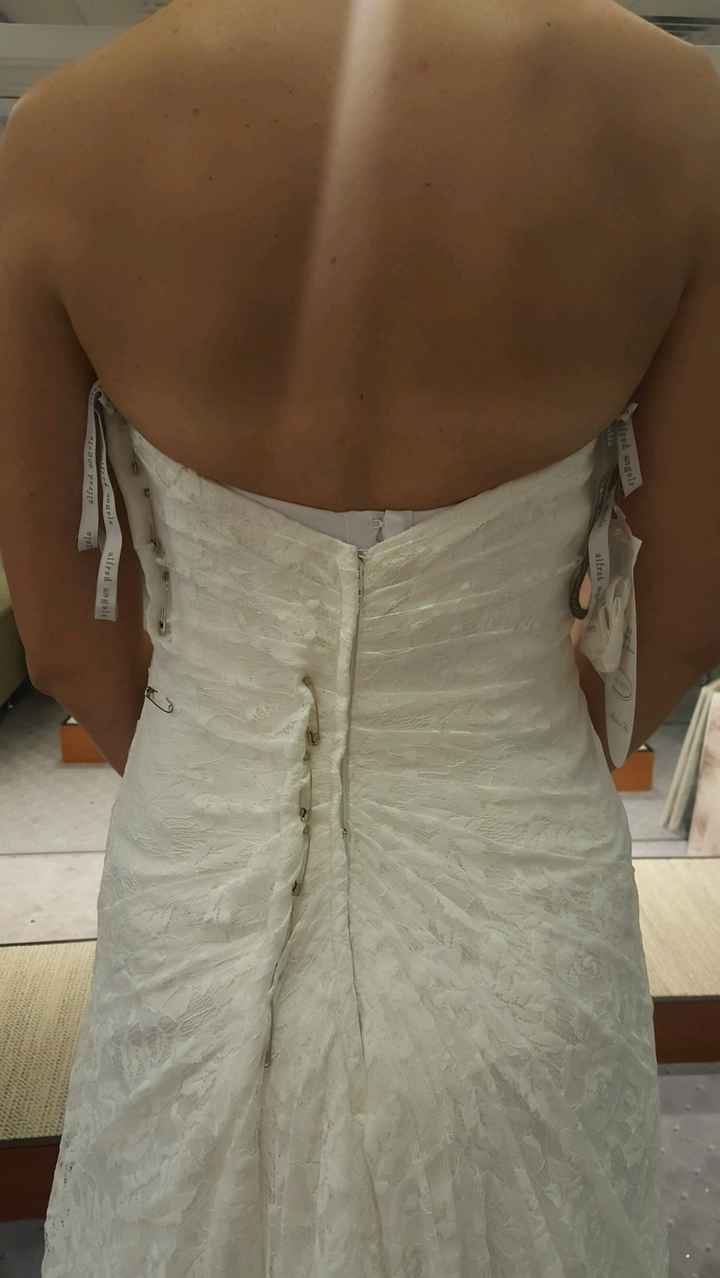 First Dress Fitting....talk about frustration.