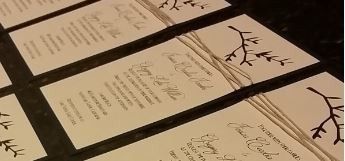 Did you design and print your own invitations?