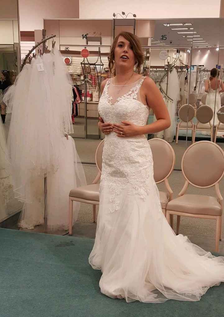 What was your least favorite wedding dress on you?