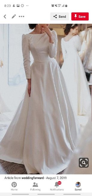 i said i would wear my mom's dress... 5