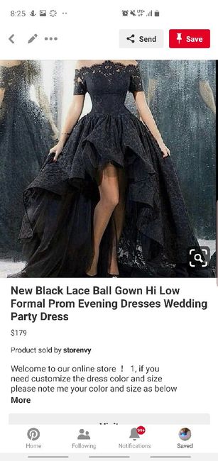 i said i would wear my mom's dress... 6