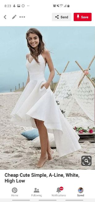 i said i would wear my mom's dress... 9