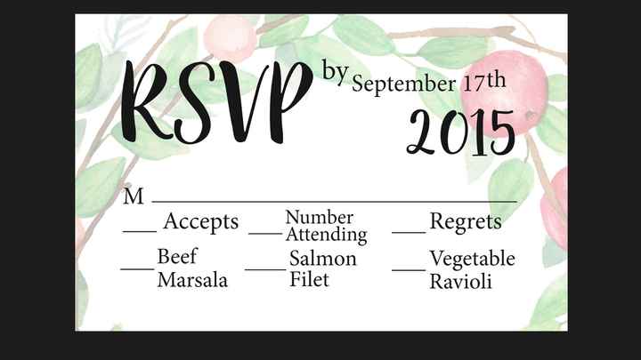How to edit RSVP card (pdf)