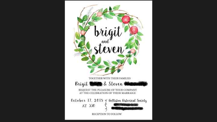 Do your invitations match the theme or vibe you are going for??
