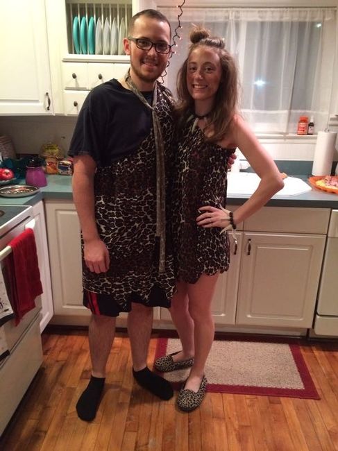 Happy Halloween post a pic of you and your fiancé in costumes