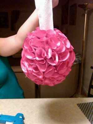 Trial run--- Pomander balls from fabric