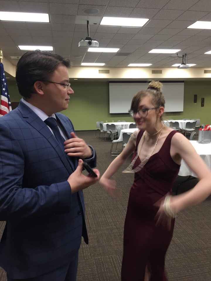 I know its blurry but it sums up our relationship pretty well...