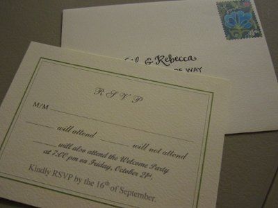 Final Invites, they're going in the mail tomorrow!  EEK!