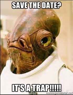 PSA For New Brides -- Don't Do Save The Dates!!