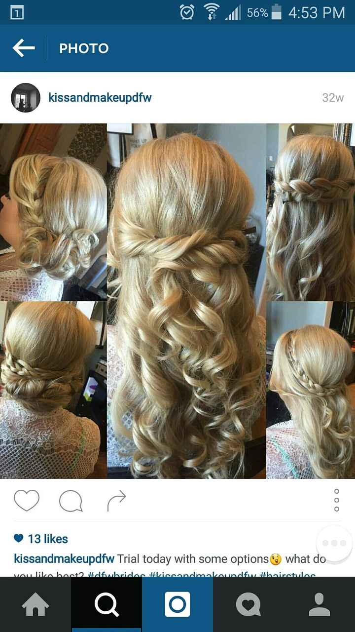 how are you ladies doing your hair for your wedding?