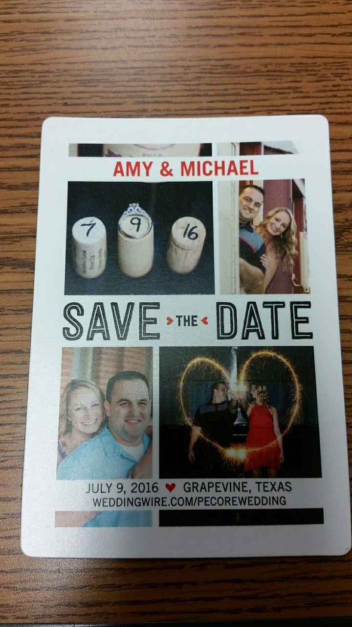 Save the Dates - Picture vs. No Picture