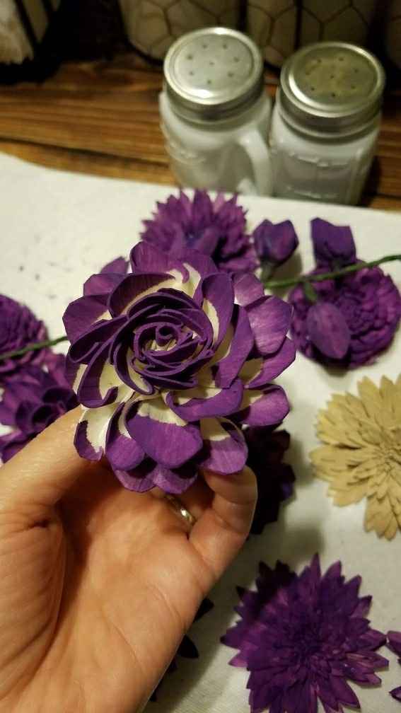 Started dying my sola flowers