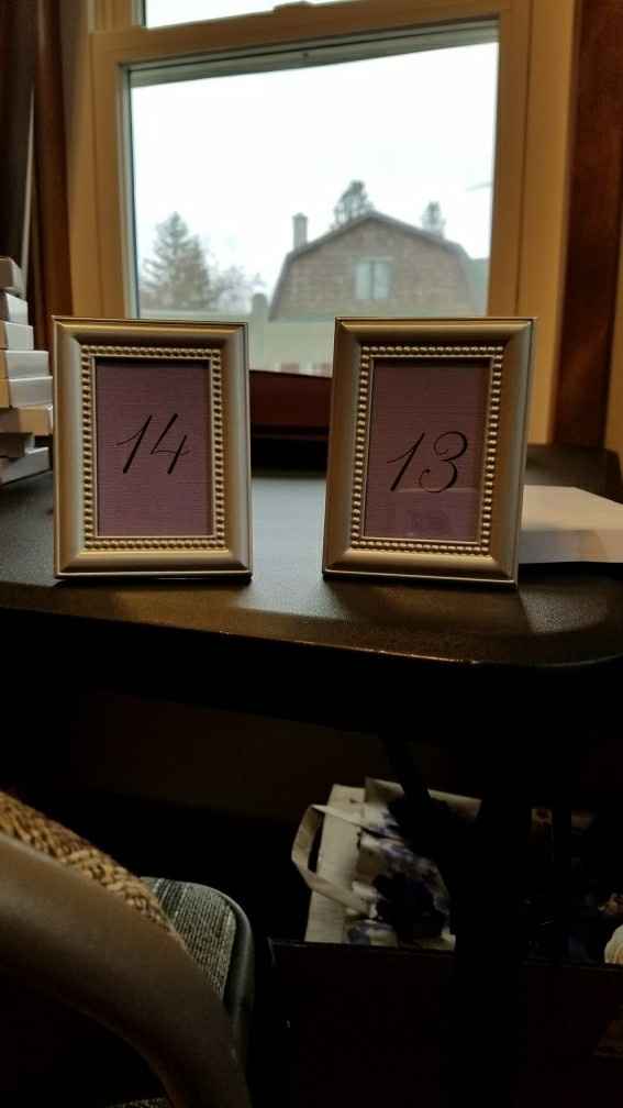 DIYers show me your framed table numbers