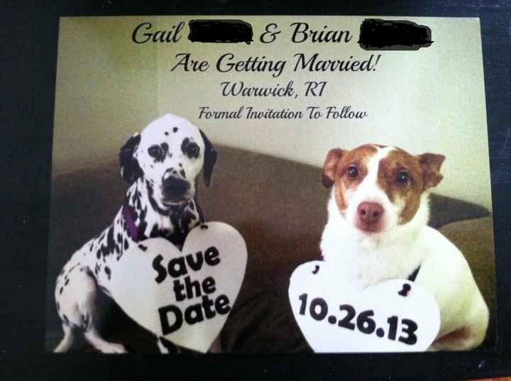 Save the Dates are ready to be mailed!