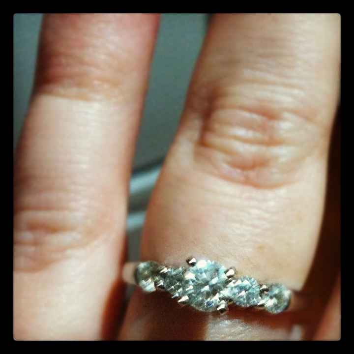 Got our wedding bands last night!!!