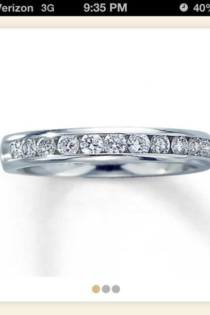 Got our wedding bands last night!!!