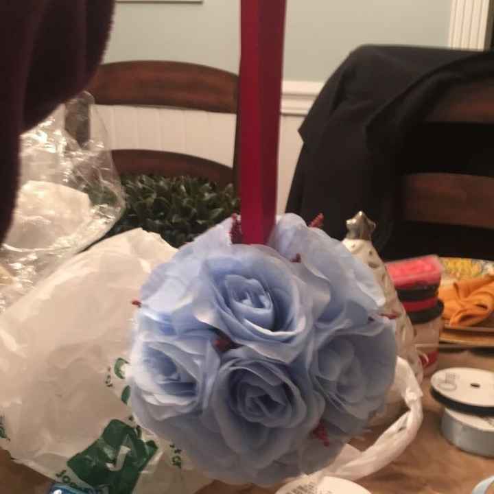 Kissing ball DIY for flower girls