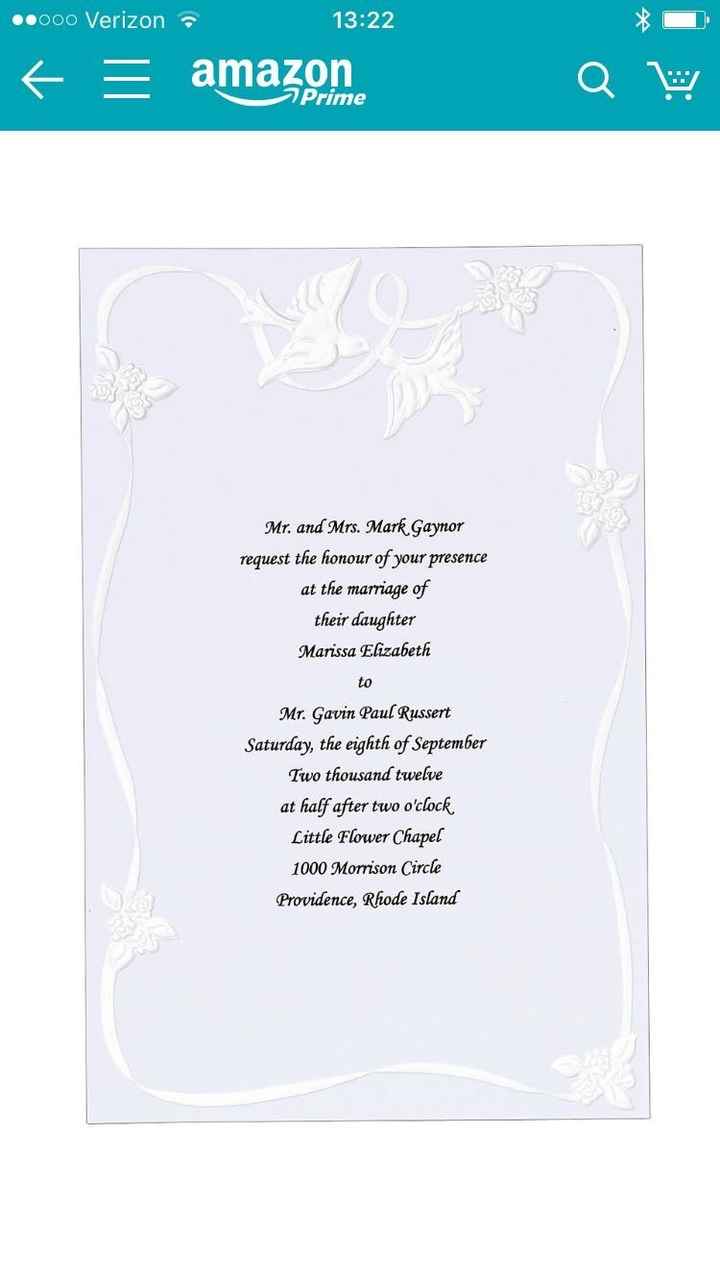 Show me your invitations!