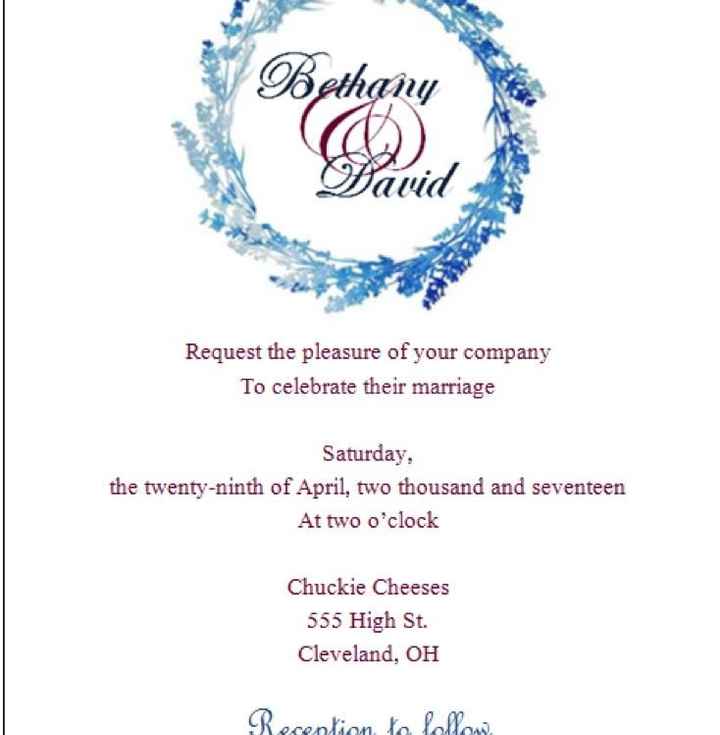 Lets try this again... INVITES!