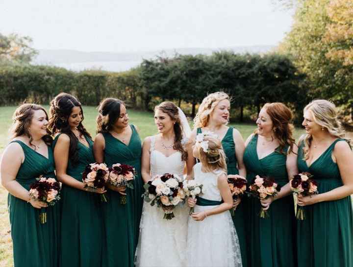  Help! Green Bridesmaid Dresses - 1