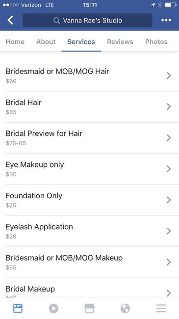 Cost of Bridal Hair and Make-up