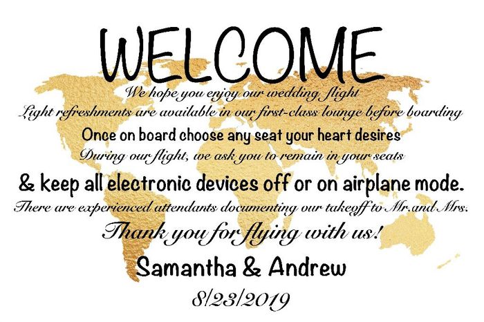 Our Welcome Sign