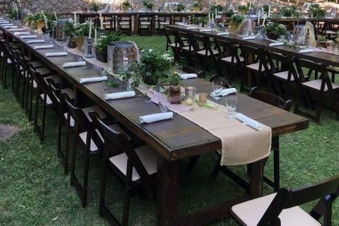 Dark Wood w/Matching Chairs