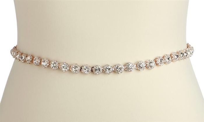 Hello! can anyone help me find a dupe to this beaded sash for my wedding dress? 7