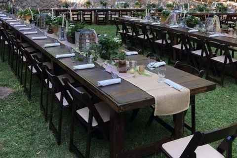 Dark Wood w/Matching Chairs