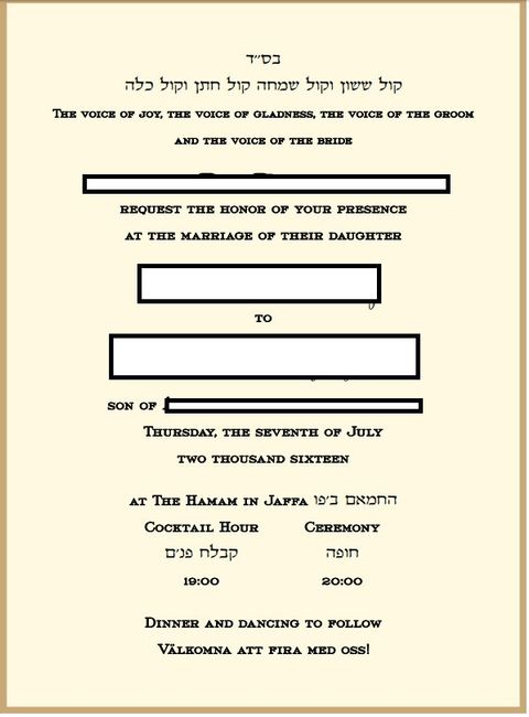 First invitation proof! Any changes needed?