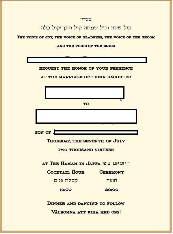 First invitation proof! Any changes needed?