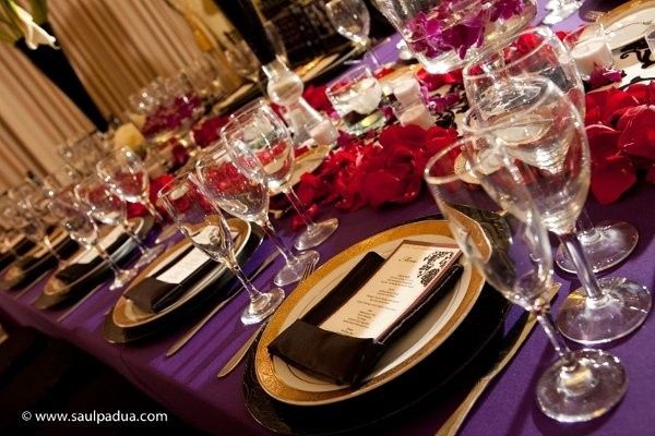 Wedding Colors Purple Black and Gold