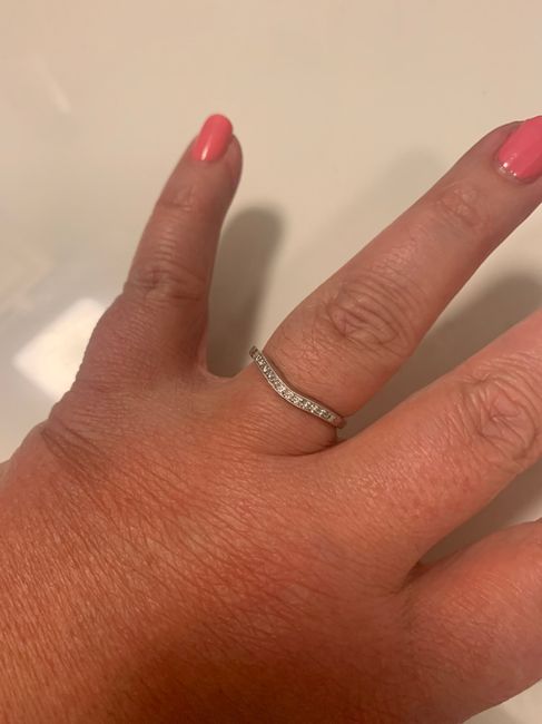 Just got my wedding band! Show yours off ladies! - 1