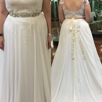 Does your wedding dress have lace, beading, or both? - 1