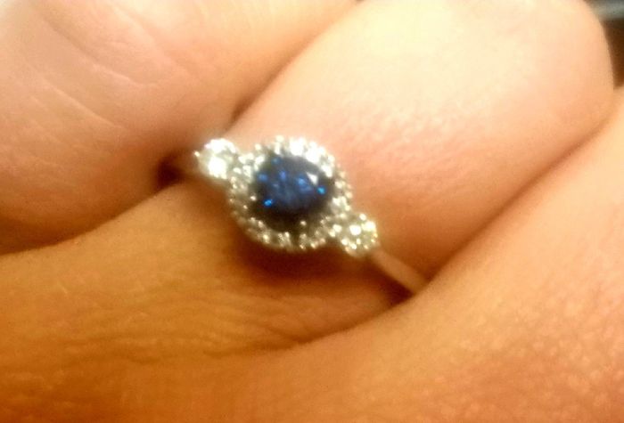 Blue wedding ring 15