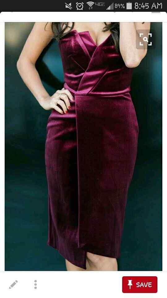 Bridesmaid dresses in red velvet