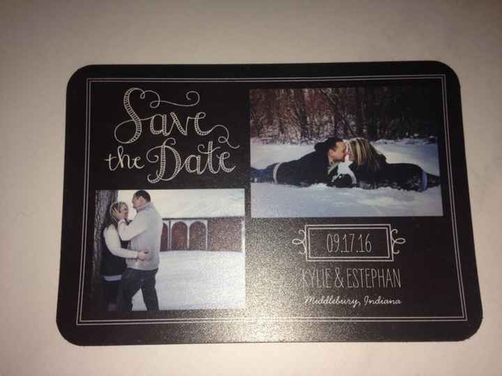 Save the dates are in! Yay!
