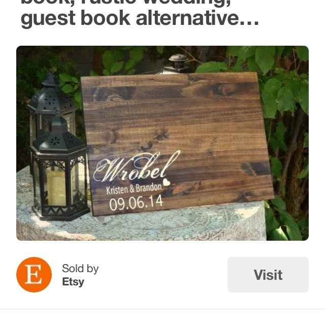 Where'd you find your non-traditional guestbook?
