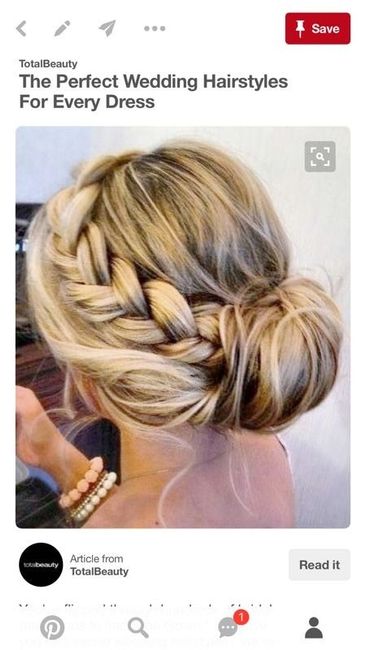 Hair style not "bridal" enough?