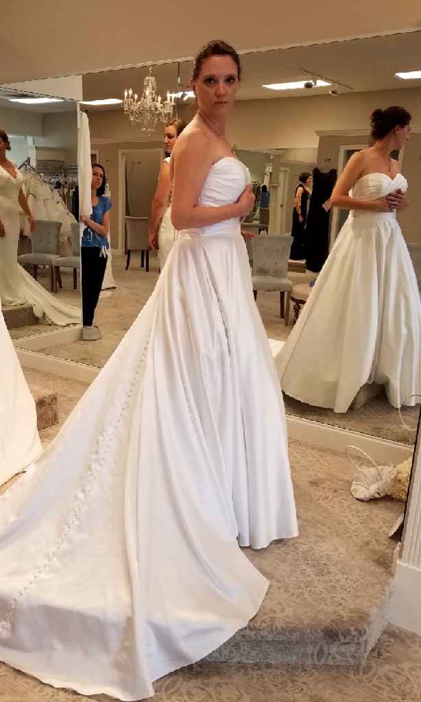 Does your wedding dress have lace, beading, or both? - 1