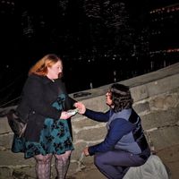 Post a photo of your fiance proposing!